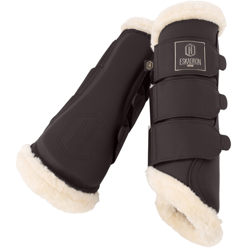 2025 Eskadron Heritage Faux Leather Brushing Boots 555558 863 090 - Black Truffle